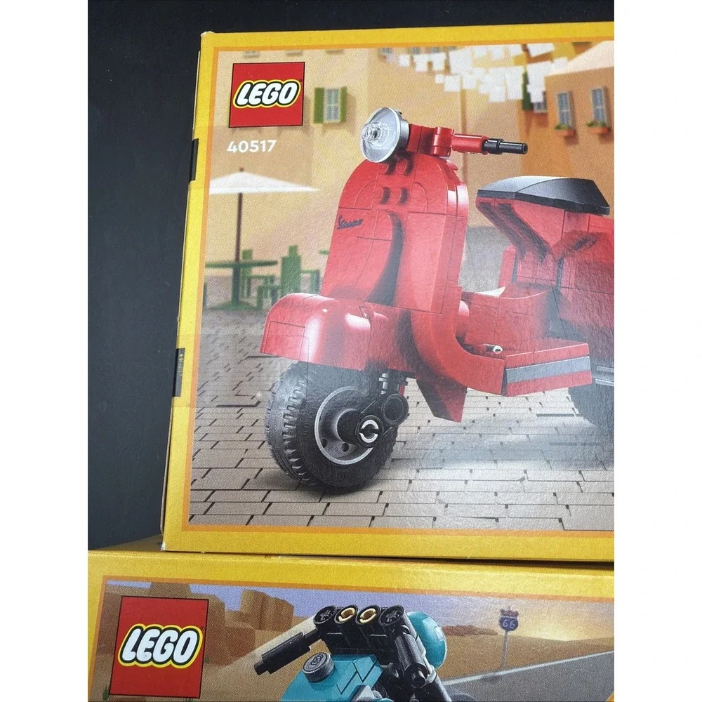 LEGO Creator Lot of 2 40517 Vespa & 31135 Vintage Motorcycle New Sealed